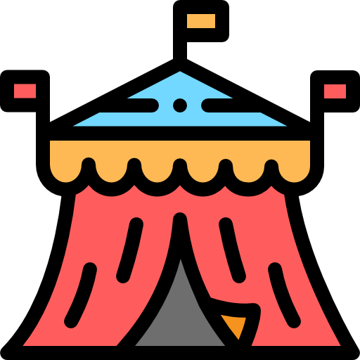 Circus Detailed Rounded Lineal color icon