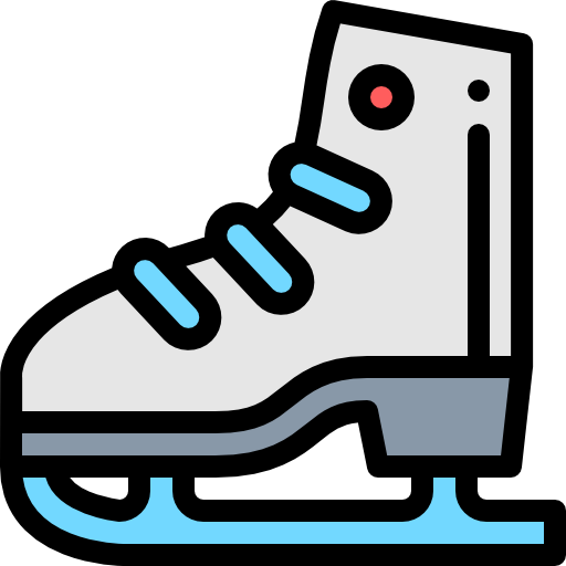 Skate Detailed Rounded Lineal color icon