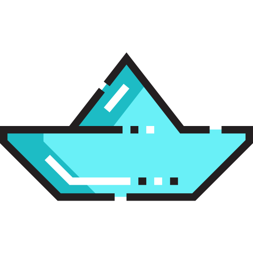 papierowa łódka Detailed Straight Lineal color ikona
