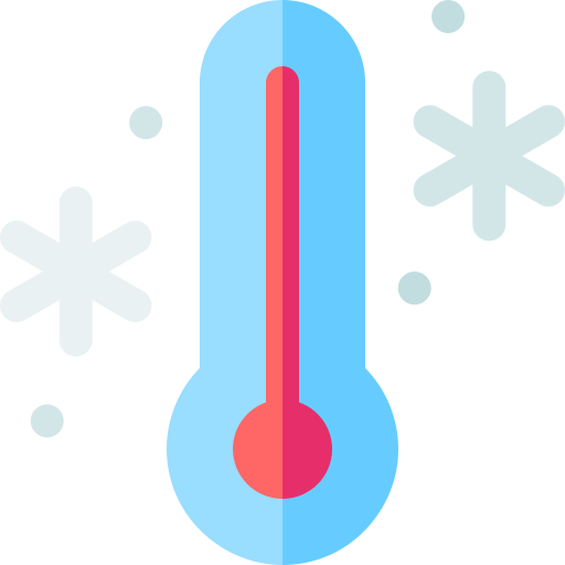 niska temperatura Basic Rounded Flat ikona
