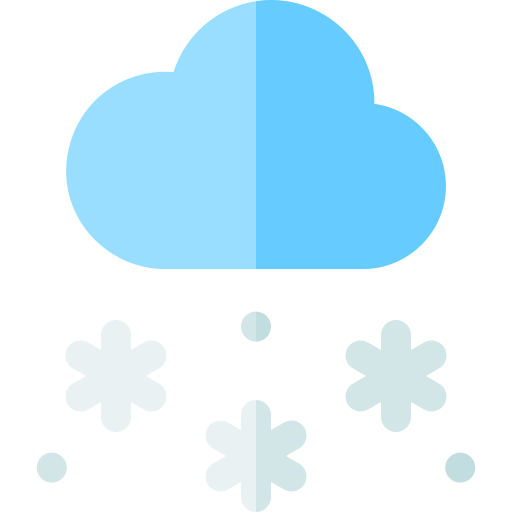 Снегопад Basic Rounded Flat иконка