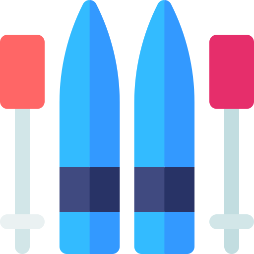 スキー Basic Rounded Flat icon