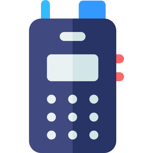 walkie-talkie Basic Rounded Flat icono