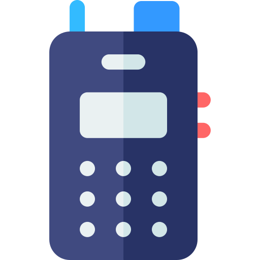 walkie-talkie Basic Rounded Flat icoon