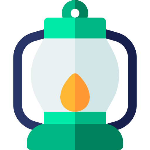 lámpara de kerosene Basic Rounded Flat icono