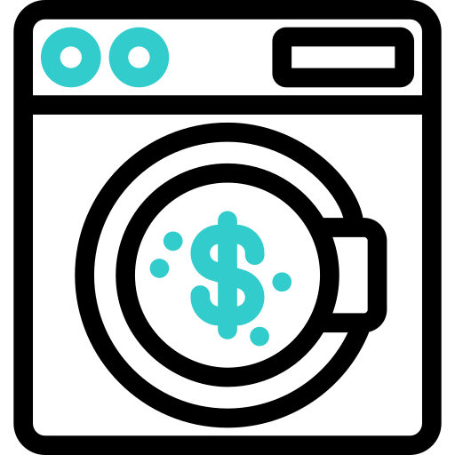 geldwäsche Basic Accent Outline icon