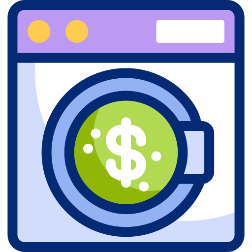 lavado de dinero Basic Accent Lineal Color icono