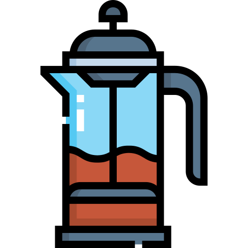 French press Detailed Straight Lineal color icon