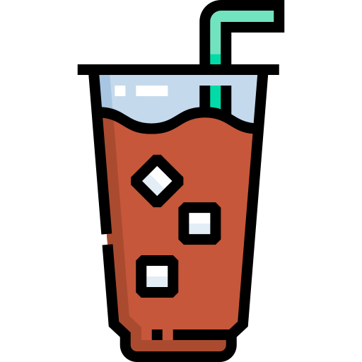 eiskaffee Detailed Straight Lineal color icon
