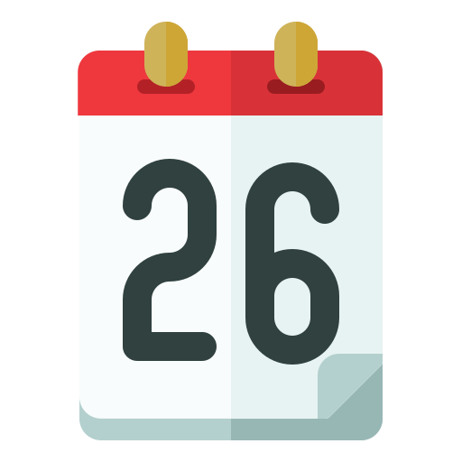 Calendar date Generic color fill icon