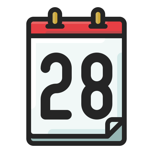 kalenderdatum Generic color lineal-color icon