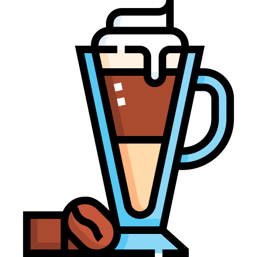 latte macchiato Detailed Straight Lineal color icona