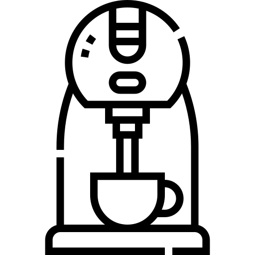 koffiecapsulemachine Detailed Straight Lineal icoon