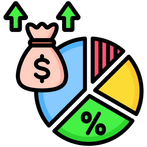 Profit margin Generic color lineal-color icon