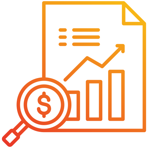 valuación Generic gradient outline icono