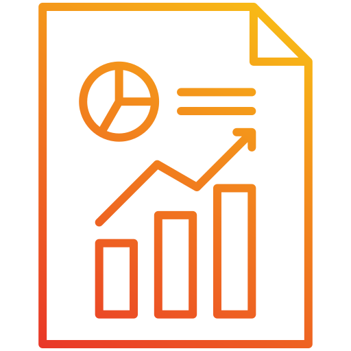 informe financiero Generic gradient outline icono