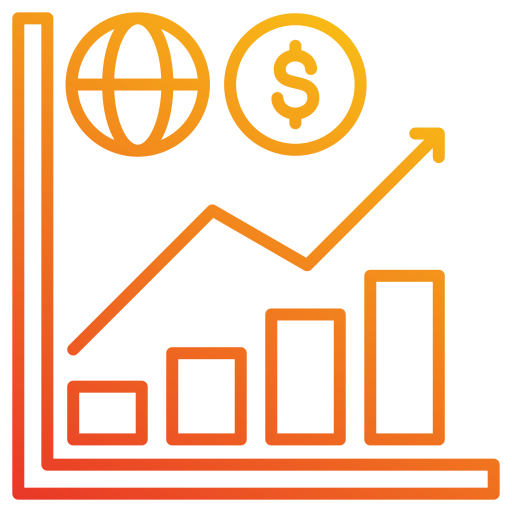 Market growth Generic gradient outline icon