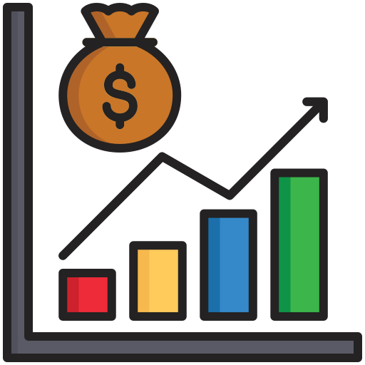 Market capitalization Generic color lineal-color icon