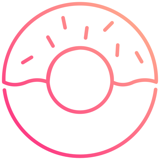 donut Generic gradient outline Icône