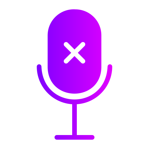 No microphone Generic gradient fill icon