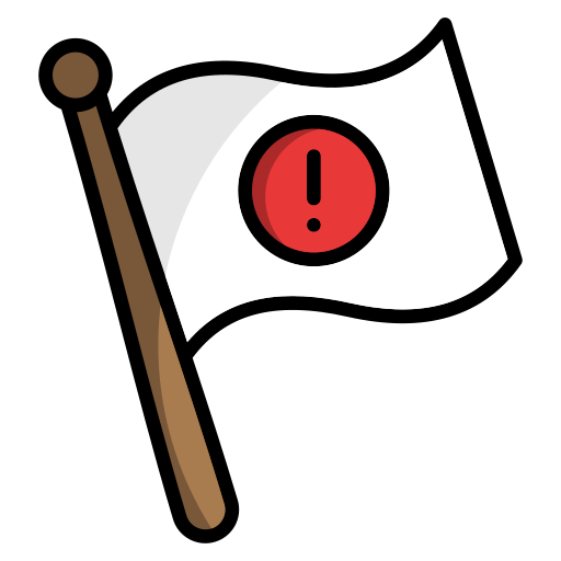 flaga ostrzegawcza Generic color lineal-color ikona