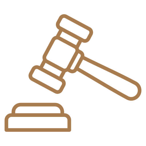 Legal hammer Generic color outline icon