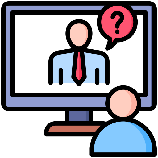 Online interview Generic color lineal-color icon