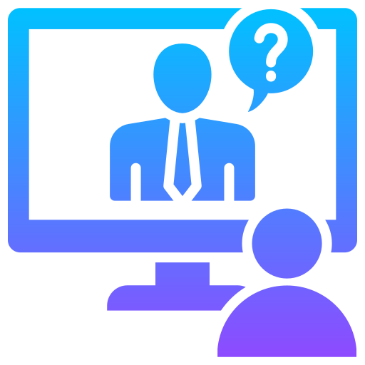 online-interview Generic gradient fill icon