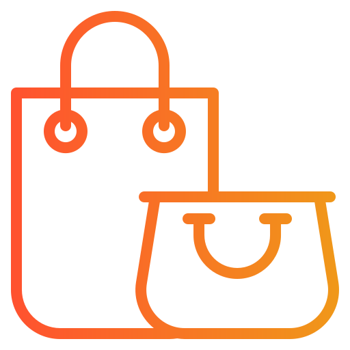 Shopping bags Generic gradient outline icon