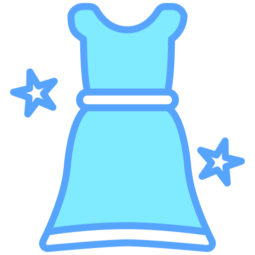 vestido Generic color lineal-color icono