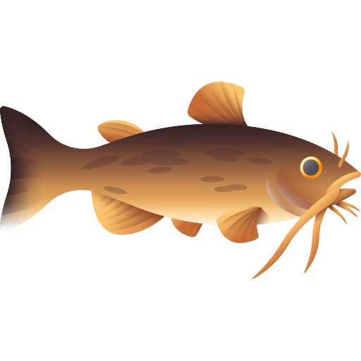 poisson-chat 3D Color Icône