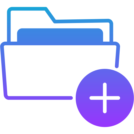 Add folder Generic gradient fill icon