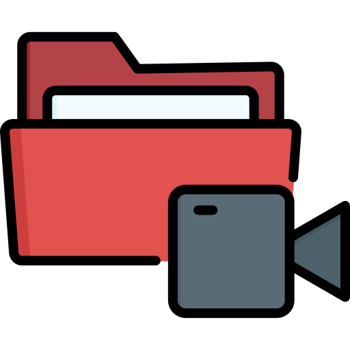 folder wideo Generic color lineal-color ikona