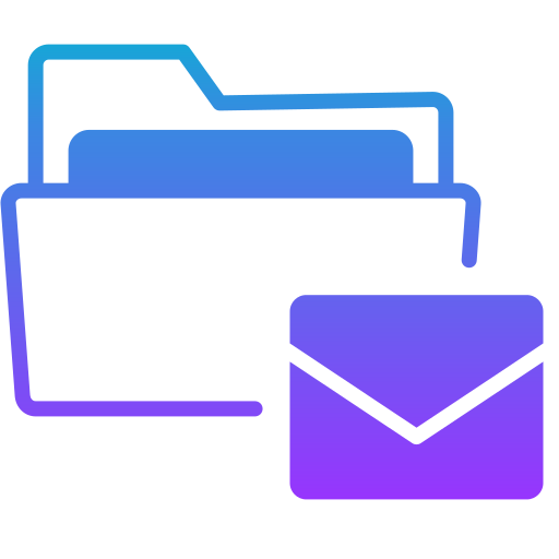 folder e-mail Generic gradient fill ikona
