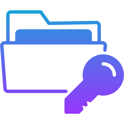 Secure folder Generic gradient fill icon