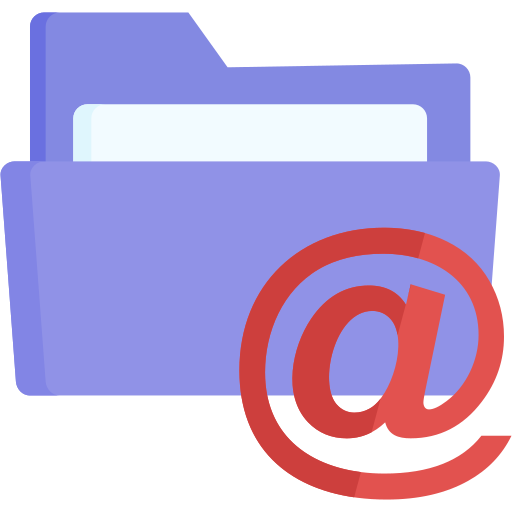 Folder mail Generic color fill icon