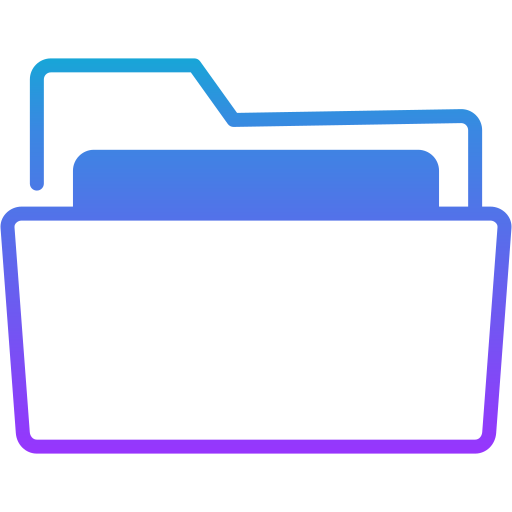 open folder Generic gradient fill icoon