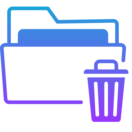 Trash folder Generic gradient fill icon