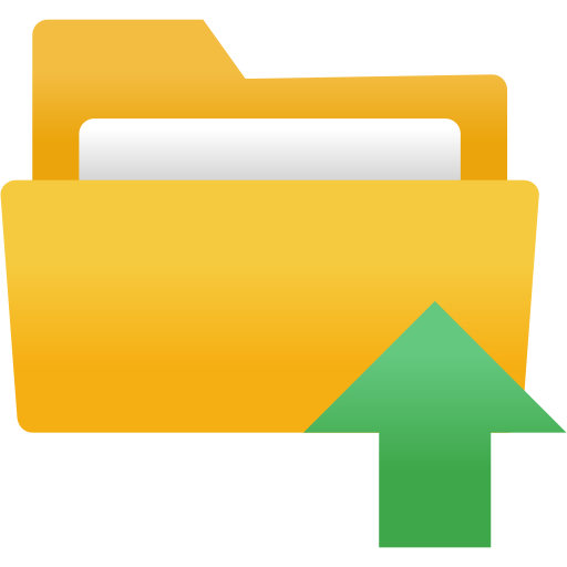 Upload folder Generic gradient fill icon