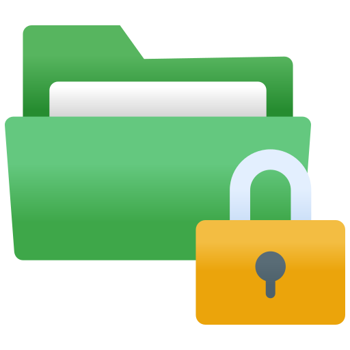 Secure folder Generic gradient fill icon