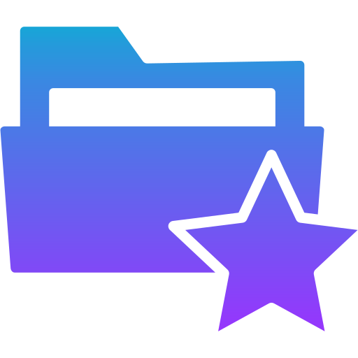 Favorite folder Generic gradient fill icon
