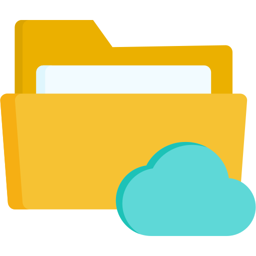 Cloud folder Generic color fill icon
