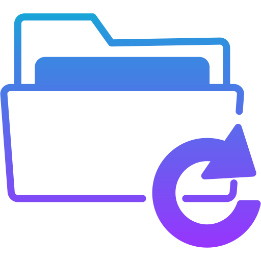 Folder restore Generic gradient fill icon
