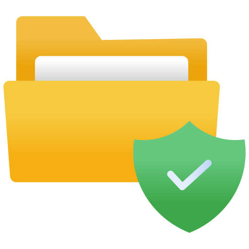 bezpieczny folder Generic gradient fill ikona