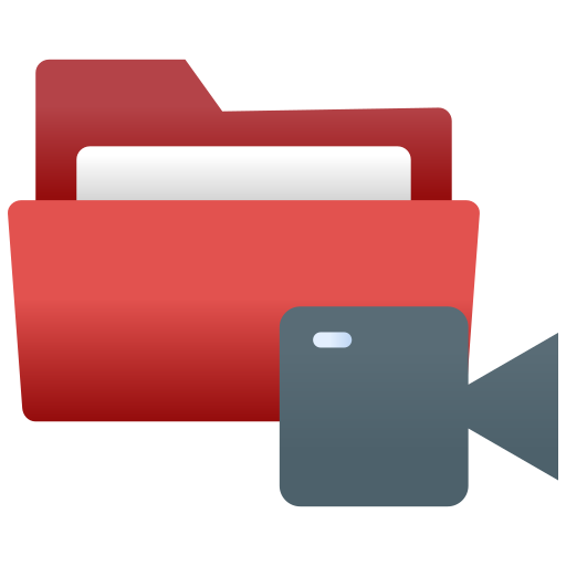 Video folder Generic gradient fill icon