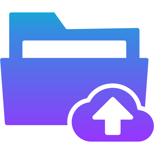 Cloud upload Generic gradient fill icon