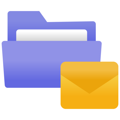 folder e-mail Generic gradient fill ikona