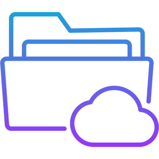 cloud-ordner Generic gradient outline icon