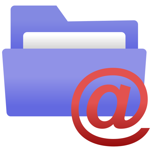 Folder mail Generic gradient fill icon