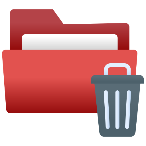 Trash folder Generic gradient fill icon